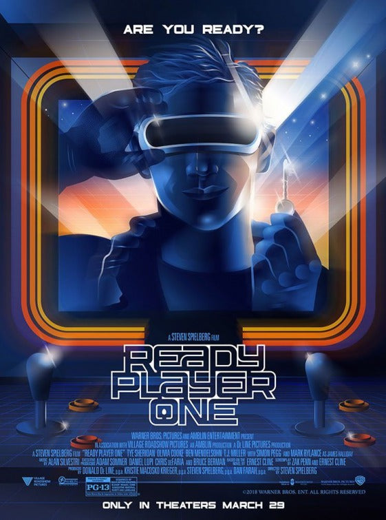 1000 piece jigsaw puzzle for the movie poster: Ready Player One (2018) ver13