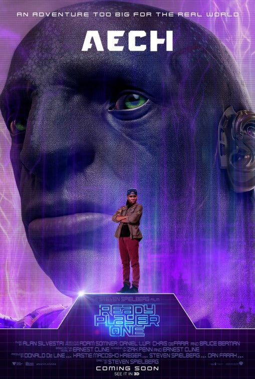 1000 piece jigsaw puzzle for the movie poster: Ready Player One (2018) ver3