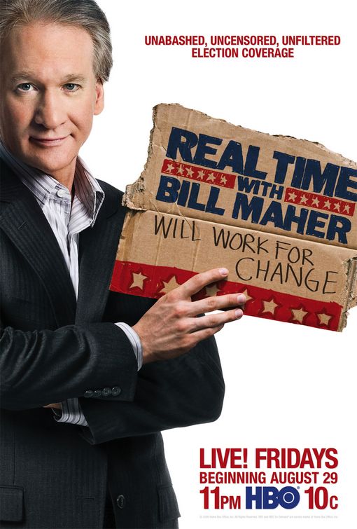 1000 piece jigsaw puzzle for tv poster: Real Time with Bill Maher