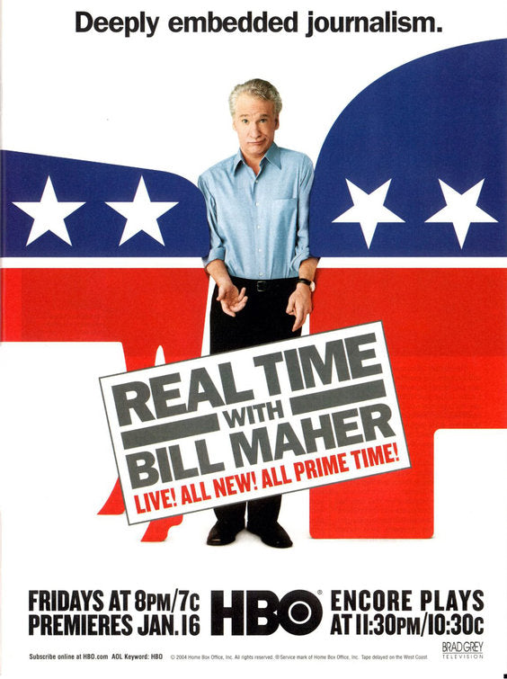 1000 piece jigsaw puzzle for tv poster: Real Time with Bill Maher, ver13