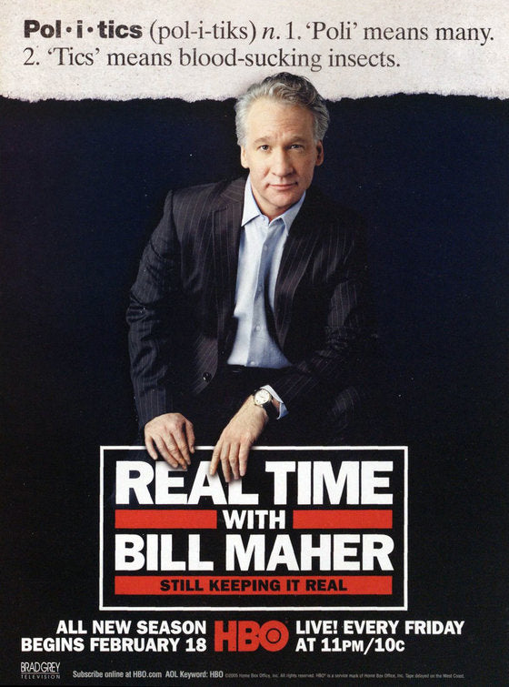 1000 piece jigsaw puzzle for tv poster: Real Time with Bill Maher, ver14