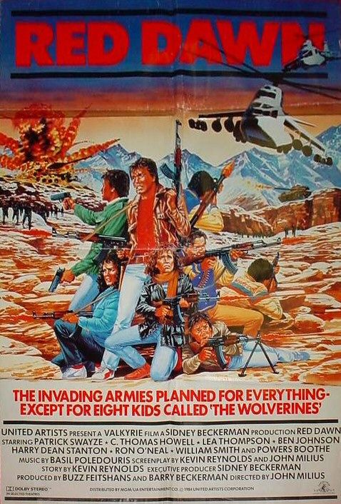 the movie poster: Red Dawn (1984) ver3