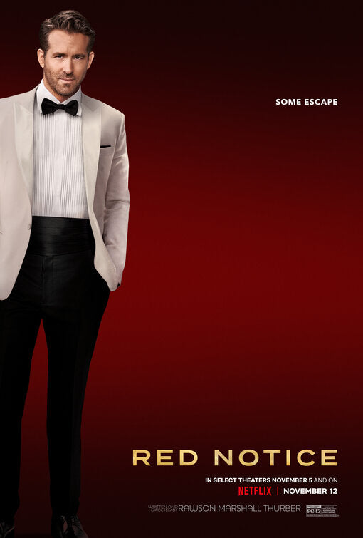 1000 piece jigsaw puzzle for the movie poster: Red Notice (2021) ver4