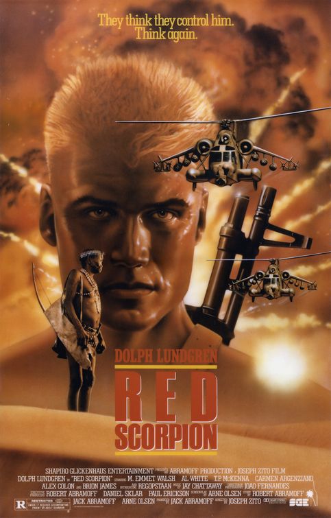 the movie poster: Red Scorpion (1989)