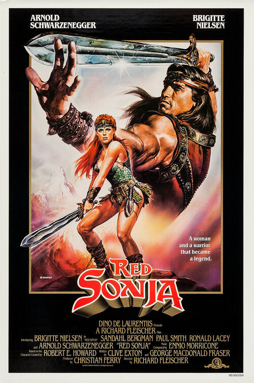 the movie poster: Red Sonja (1985)