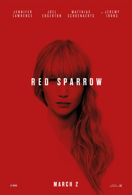 1000 piece jigsaw puzzle for the movie poster: Red Sparrow (2018)