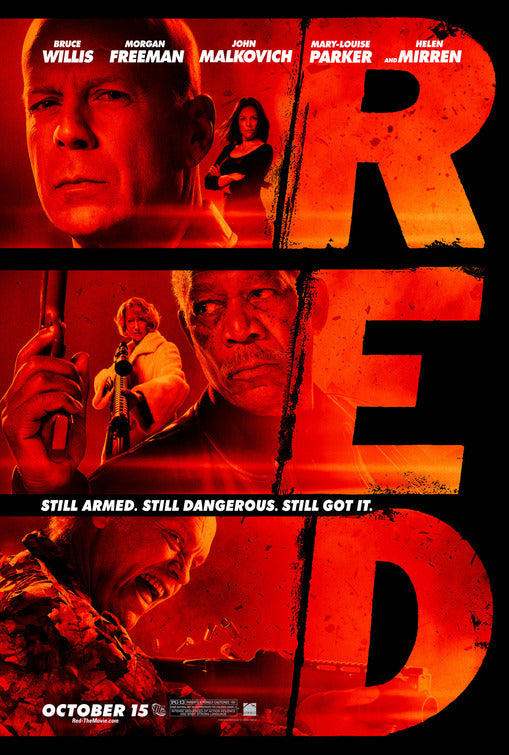 1000 piece jigsaw puzzle for the movie poster: Red (2010) ver7