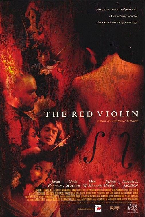 the movie poster: The Red Violin (1999) ver2