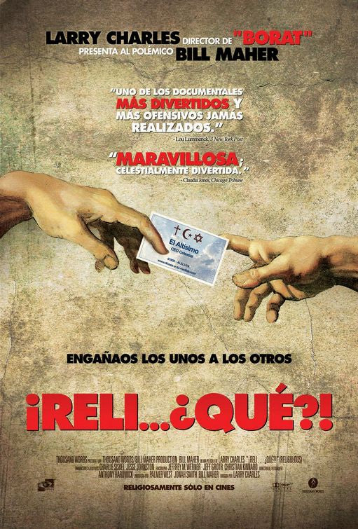 1000 piece jigsaw puzzle for the movie poster: Religulous (2008) ver4