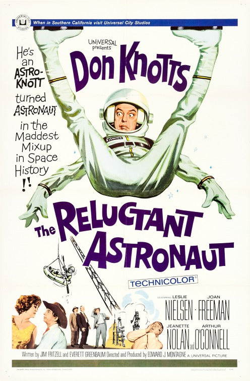 1000 piece jigsaw puzzle for the movie poster: The Reluctant Astronaut (1967)