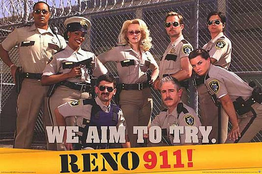 1000 piece jigsaw puzzle for tv poster: Reno 911!