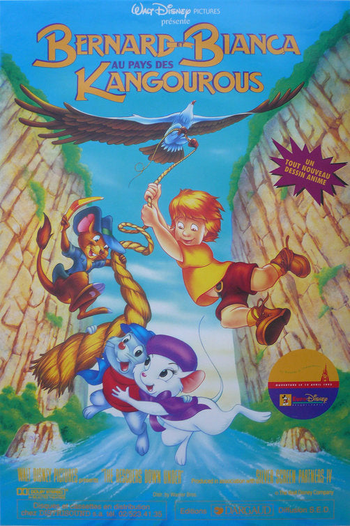 the movie poster: The Rescuers Down Under (1990) ver2