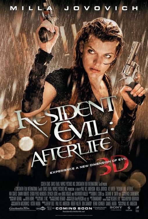 1000 piece jigsaw puzzle for the movie poster: Resident Evil: Afterlife (2010)