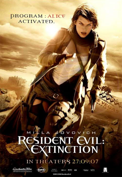 the movie poster: Resident Evil: Extinction (2007) ver5