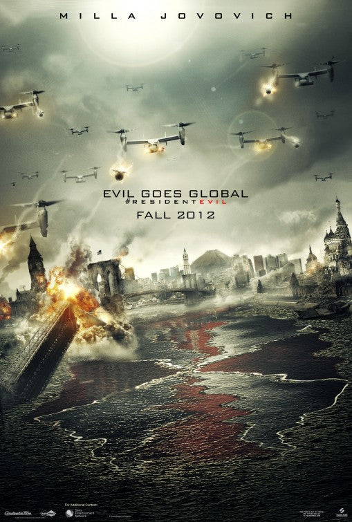 1000 piece jigsaw puzzle for the movie poster: Resident Evil: Retribution (2012)