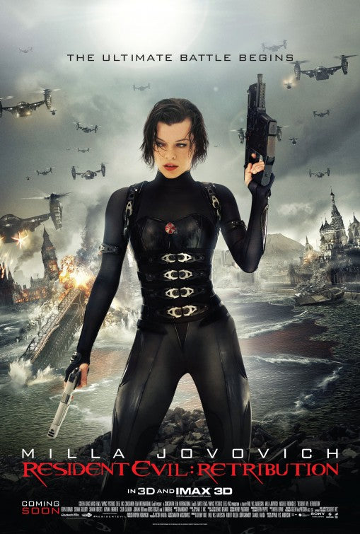 1000 piece jigsaw puzzle for the movie poster: Resident Evil: Retribution (2012) ver6