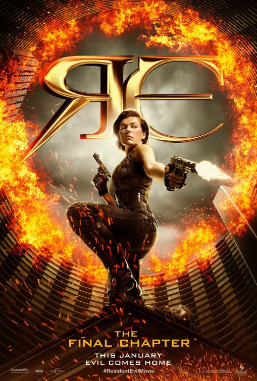 1000 piece jigsaw puzzle for the movie poster: Resident Evil: The Final Chapter (2017)
