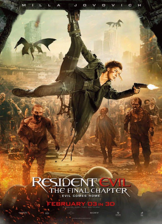 1000 piece jigsaw puzzle for the movie poster: Resident Evil: The Final Chapter (2017) ver17