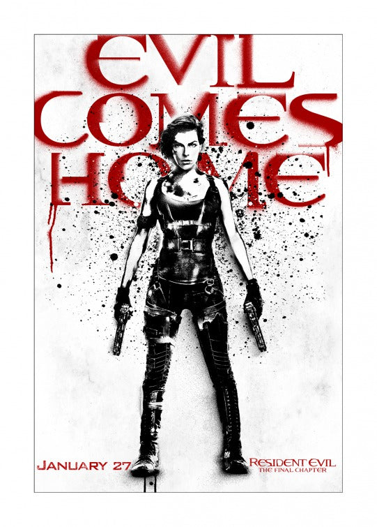 1000 piece jigsaw puzzle for the movie poster: Resident Evil: The Final Chapter (2017) ver18