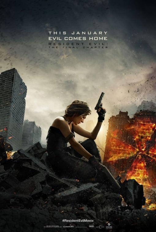 1000 piece jigsaw puzzle for the movie poster: Resident Evil: The Final Chapter (2017) ver2