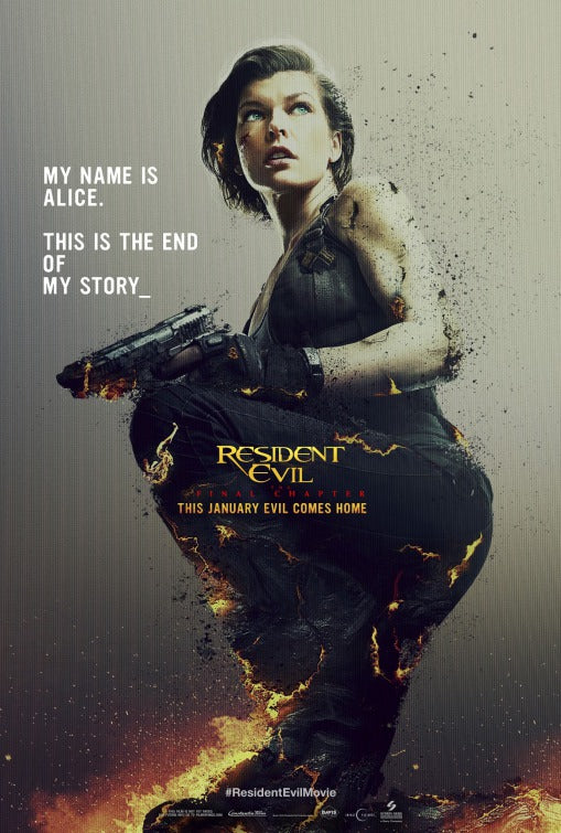 1000 piece jigsaw puzzle for the movie poster: Resident Evil: The Final Chapter (2017) ver5