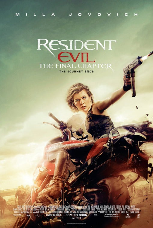 1000 piece jigsaw puzzle for the movie poster: Resident Evil: The Final Chapter (2017) ver7