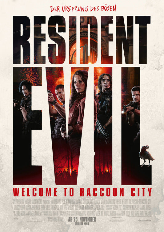 1000 piece jigsaw puzzle for the movie poster: Resident Evil: Welcome to Raccoon City (2021) ver7