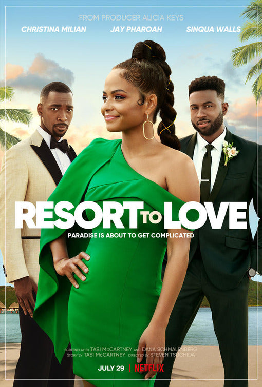 1000 piece jigsaw puzzle for the movie poster: Resort to Love (2021)