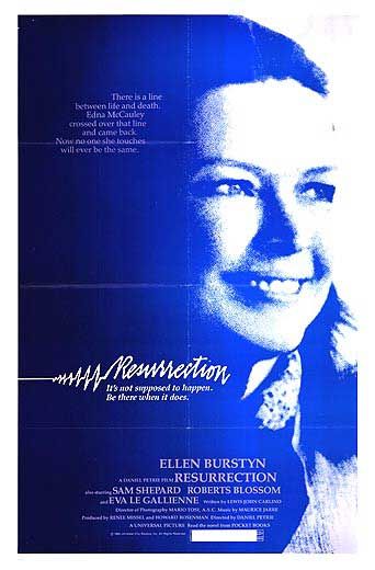 the movie poster: Resurrection (1980)