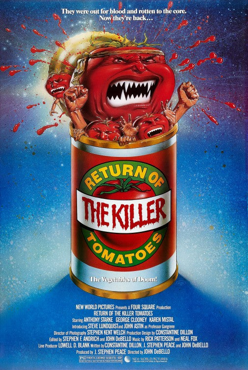 the movie poster: Return of the Killer Tomatoes! (1988)