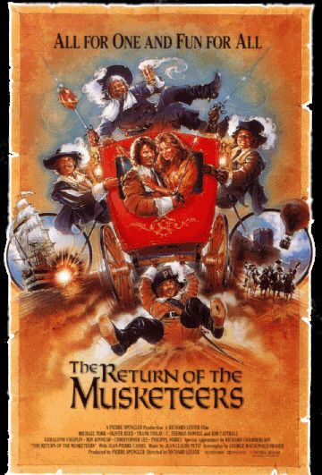the movie poster: The Return of the Musketeers (1989)