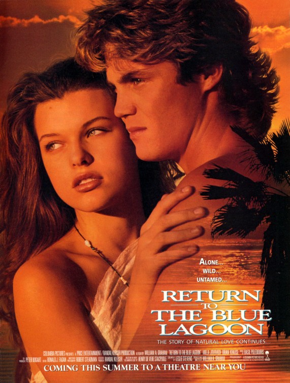 the movie poster: Return to the Blue Lagoon (1991)