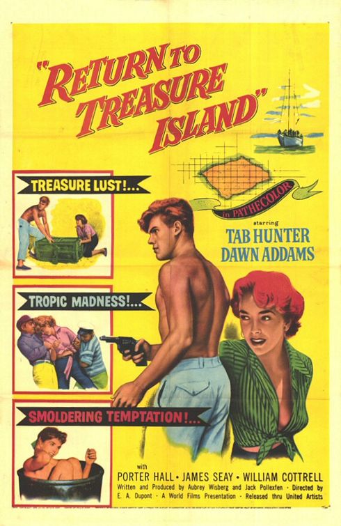 the movie poster: Return to Treasure Island (1954)