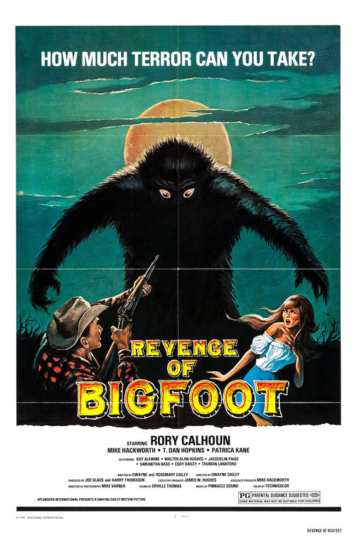 1000 piece jigsaw puzzle for the movie poster: Revenge of Bigfoot (1979)