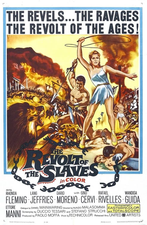 the movie poster: Revolt of the Slaves (1961)