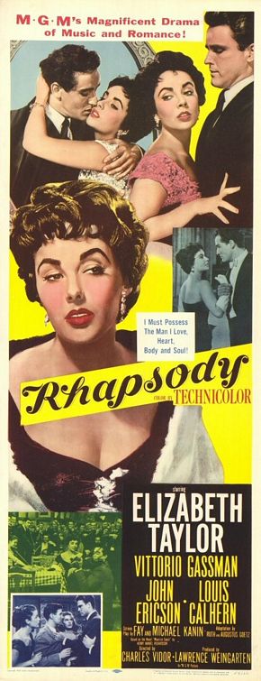 the movie poster: Rhapsody (1954) ver2