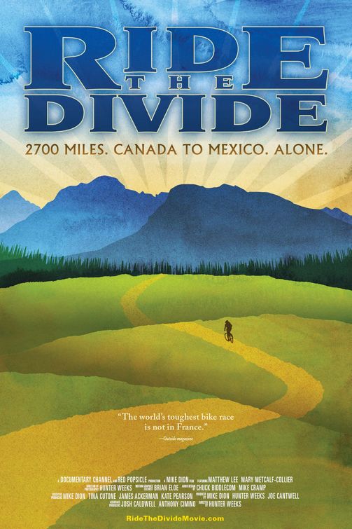 1000 piece jigsaw puzzle for the movie poster: Ride the Divide (2010)