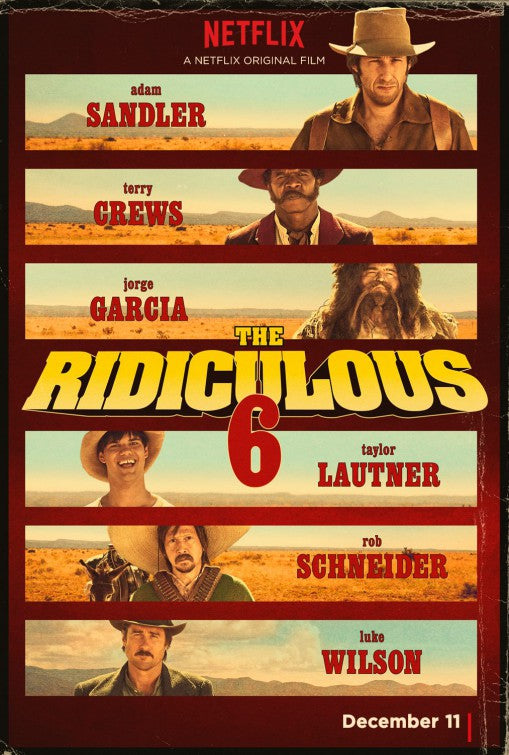1000 piece jigsaw puzzle for tv poster: The Ridiculous 6