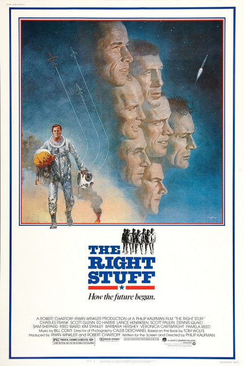 the movie poster: The Right Stuff (1983) ver2