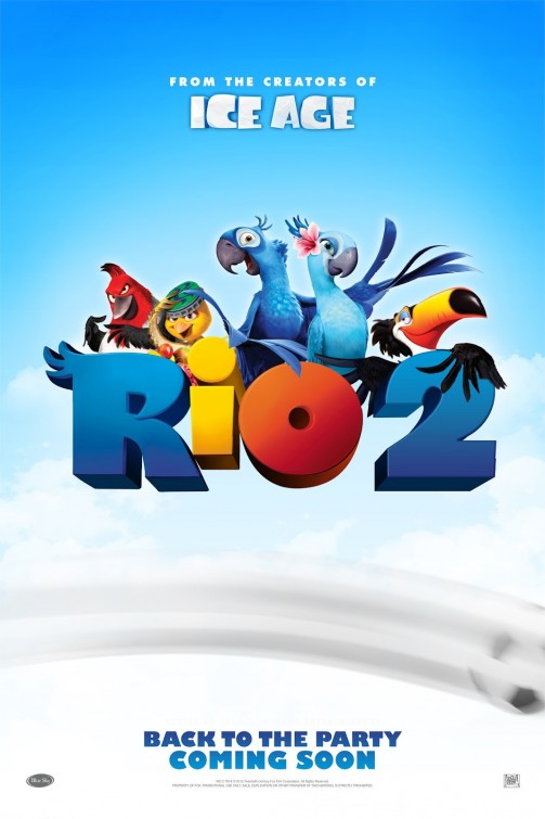 1000 piece jigsaw puzzle for the movie poster: Rio 2 (2014)