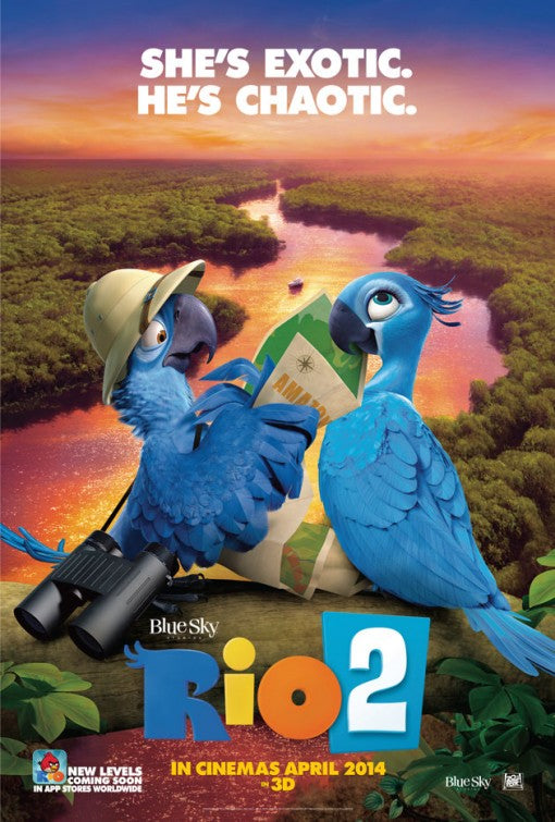 1000 piece jigsaw puzzle for the movie poster: Rio 2 (2014) ver3