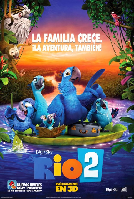 1000 piece jigsaw puzzle for the movie poster: Rio 2 (2014) ver4
