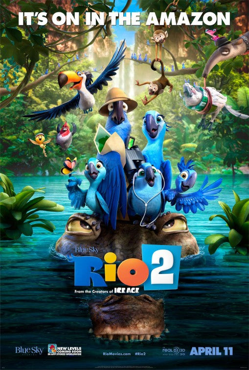 1000 piece jigsaw puzzle for the movie poster: Rio 2 (2014) ver6