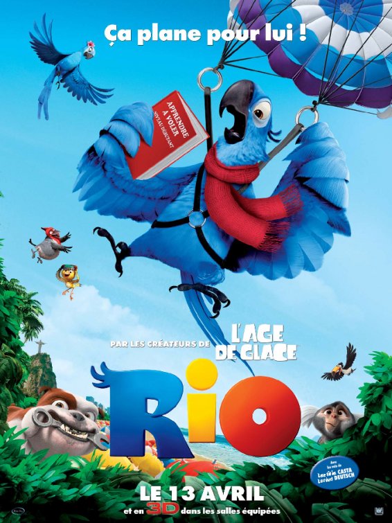 1000 piece jigsaw puzzle for the movie poster: Rio (2011) ver10