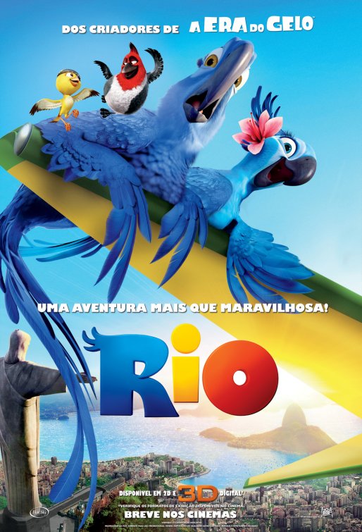 1000 piece jigsaw puzzle for the movie poster: Rio (2011) ver14