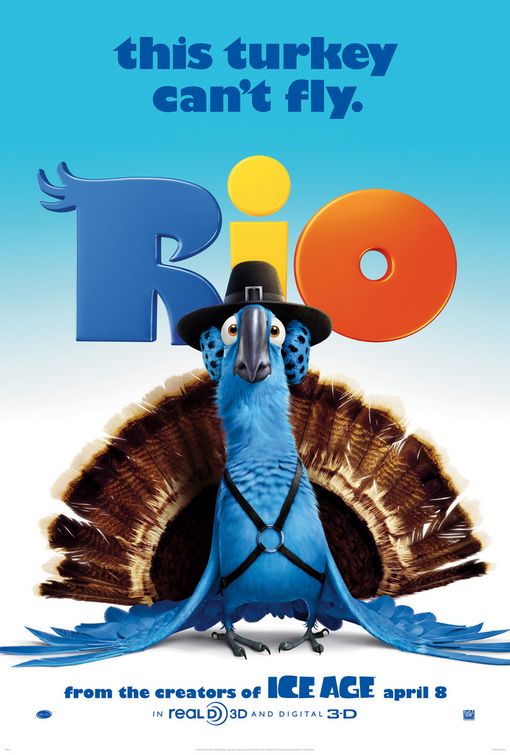 1000 piece jigsaw puzzle for the movie poster: Rio (2011) ver2