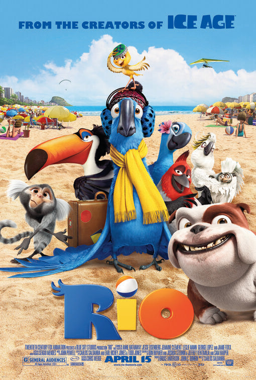 1000 piece jigsaw puzzle for the movie poster: Rio (2011) ver3
