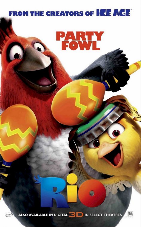 1000 piece jigsaw puzzle for the movie poster: Rio (2011) ver5