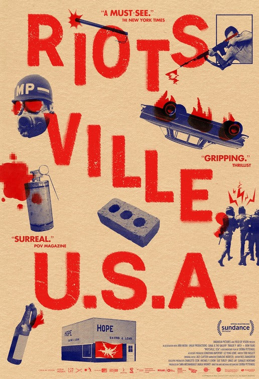 1000 piece jigsaw puzzle for the movie poster: Riotsville, U.S.A. (2022)