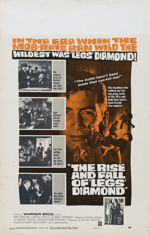 the movie poster: The Rise and Fall of Legs Diamond (1960)